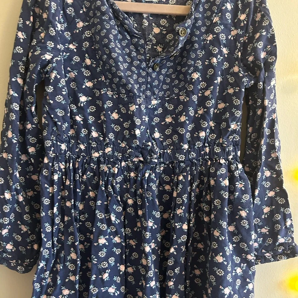 Floral Blue Kids Dress size 5